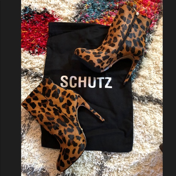 SCHUTZ Shoes - Schutz Onara Animal Print Boot